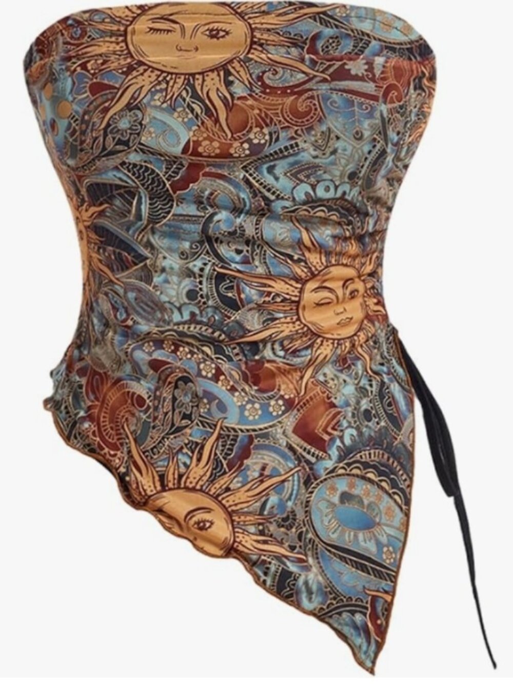 Boho strapless top